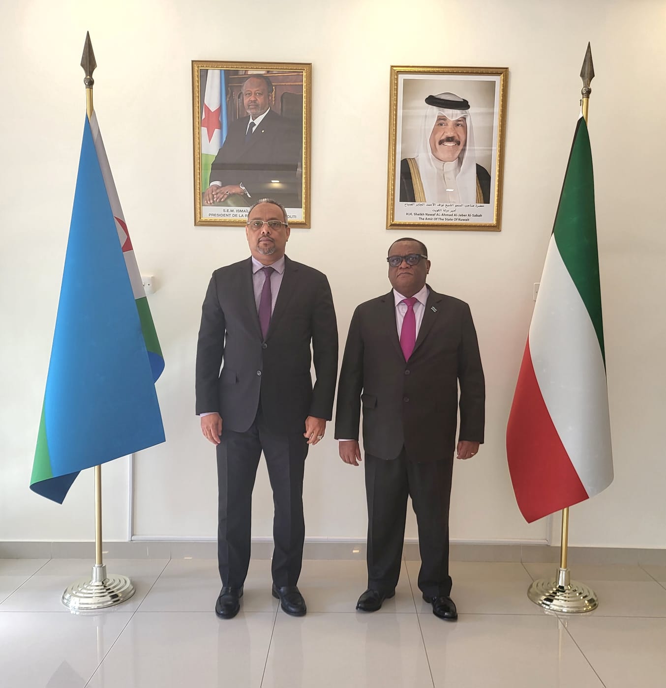 زيارة سفير جمهورية بوتسوانا لدى الكويت لسفارة